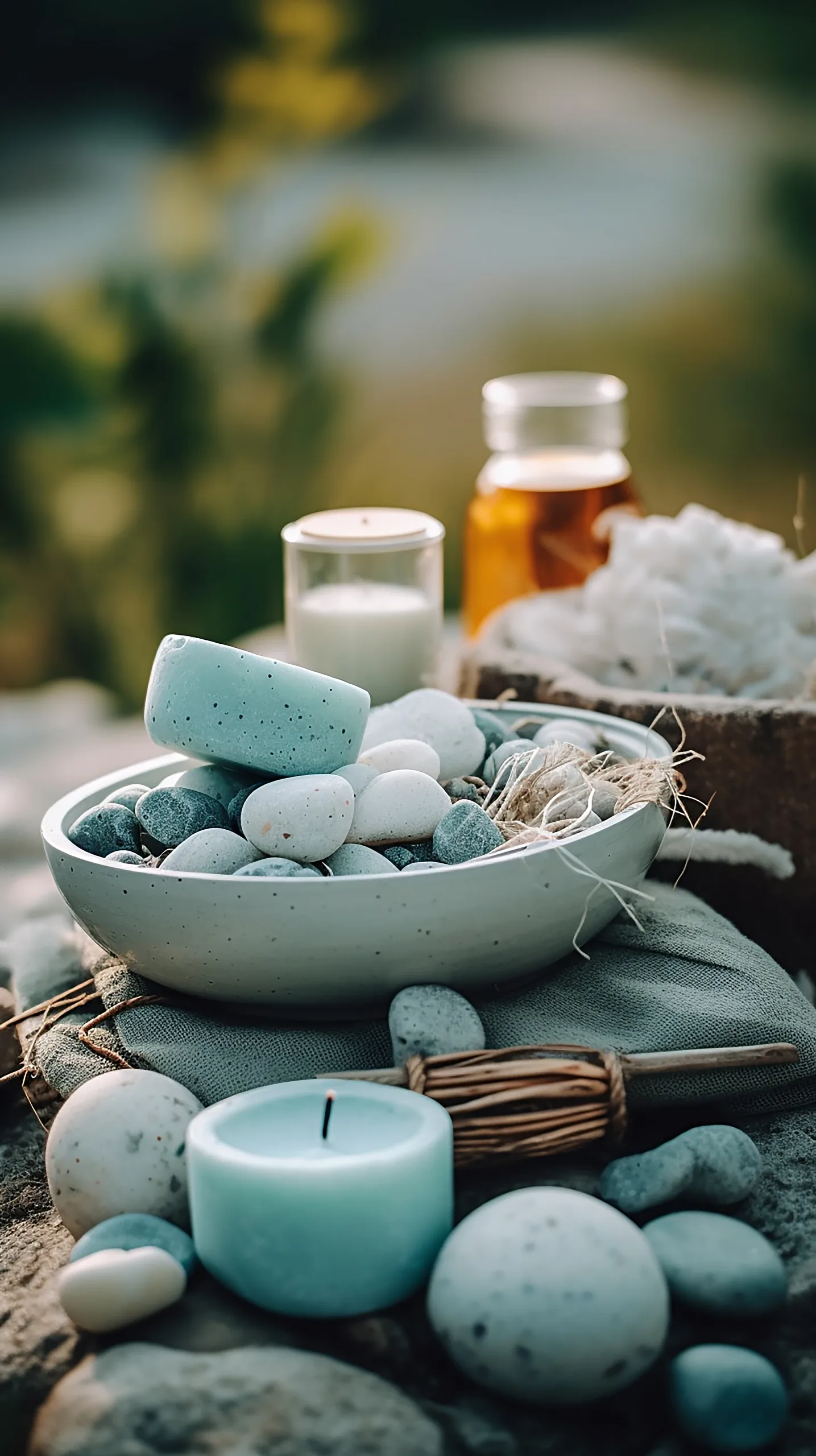 bowl-soap-with-bottle-white-liquid-it